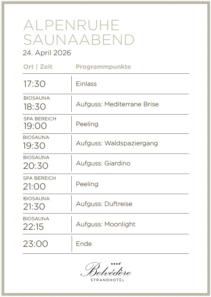 Wellness Events & Aufgüsse