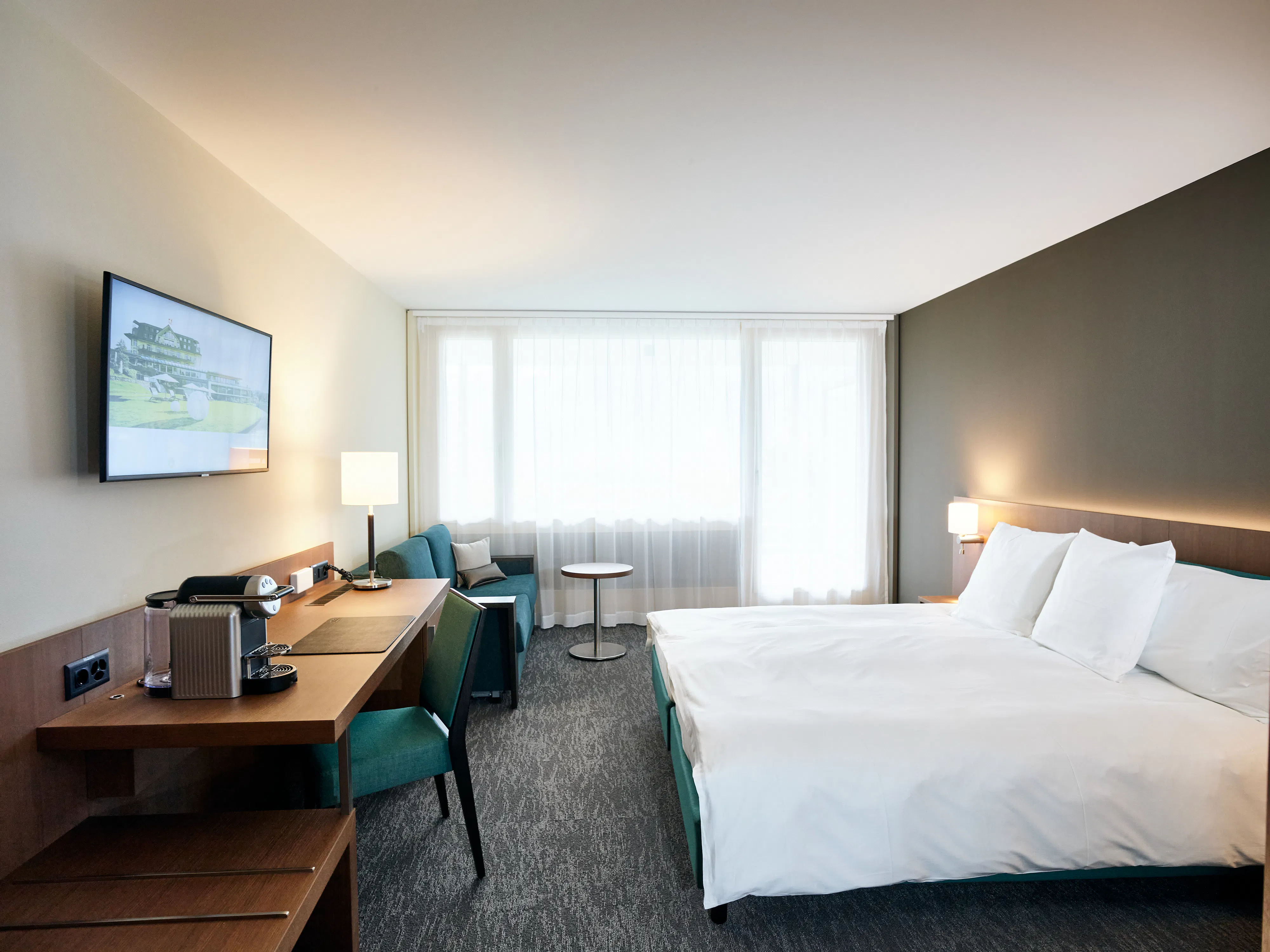 Overnight stay in the new building