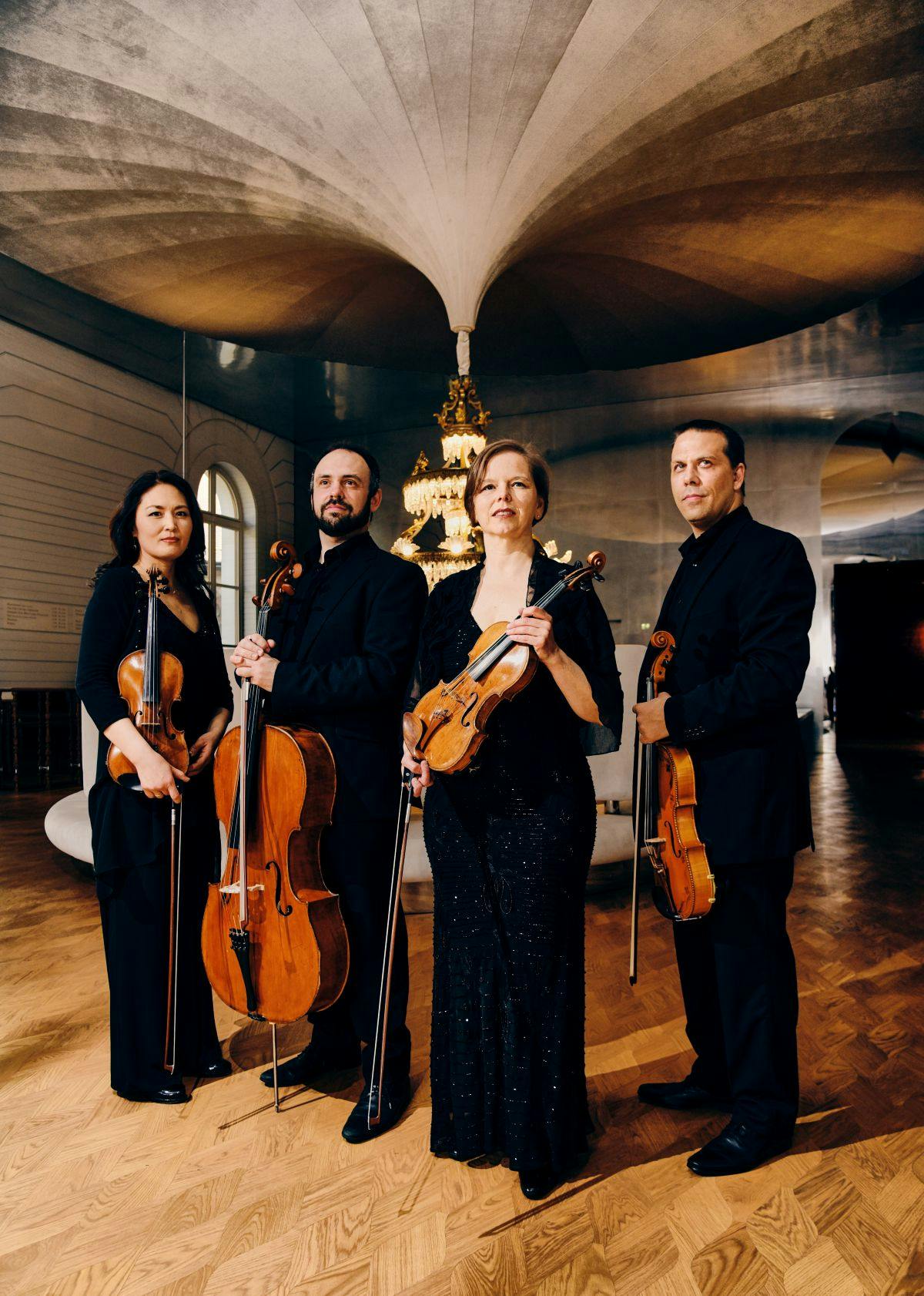 Basler Streichquartett, in der Bibliothek