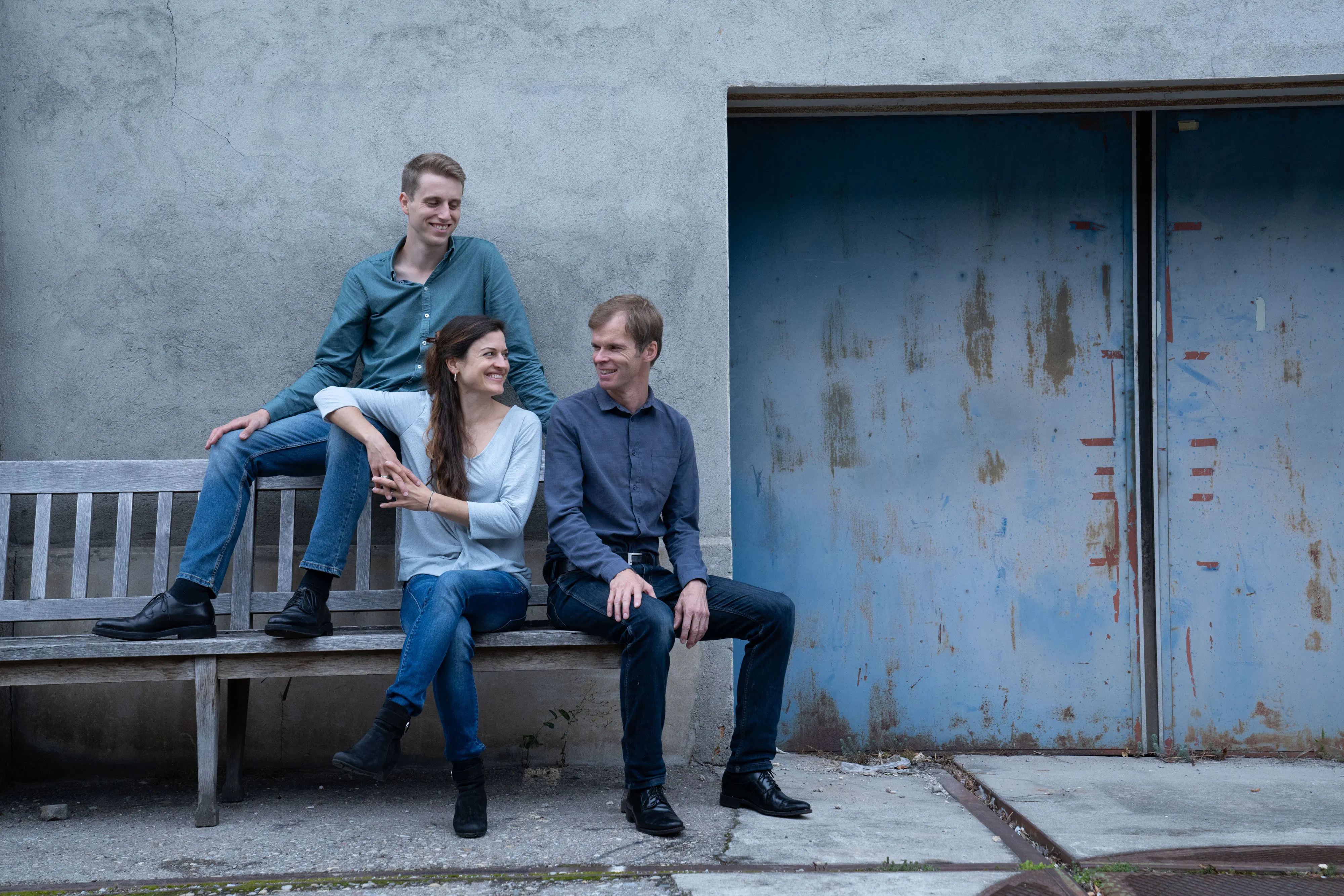 Trio Battida, in der Bibliothek