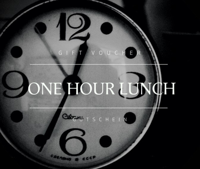 One Hour Lunch 2-course menu