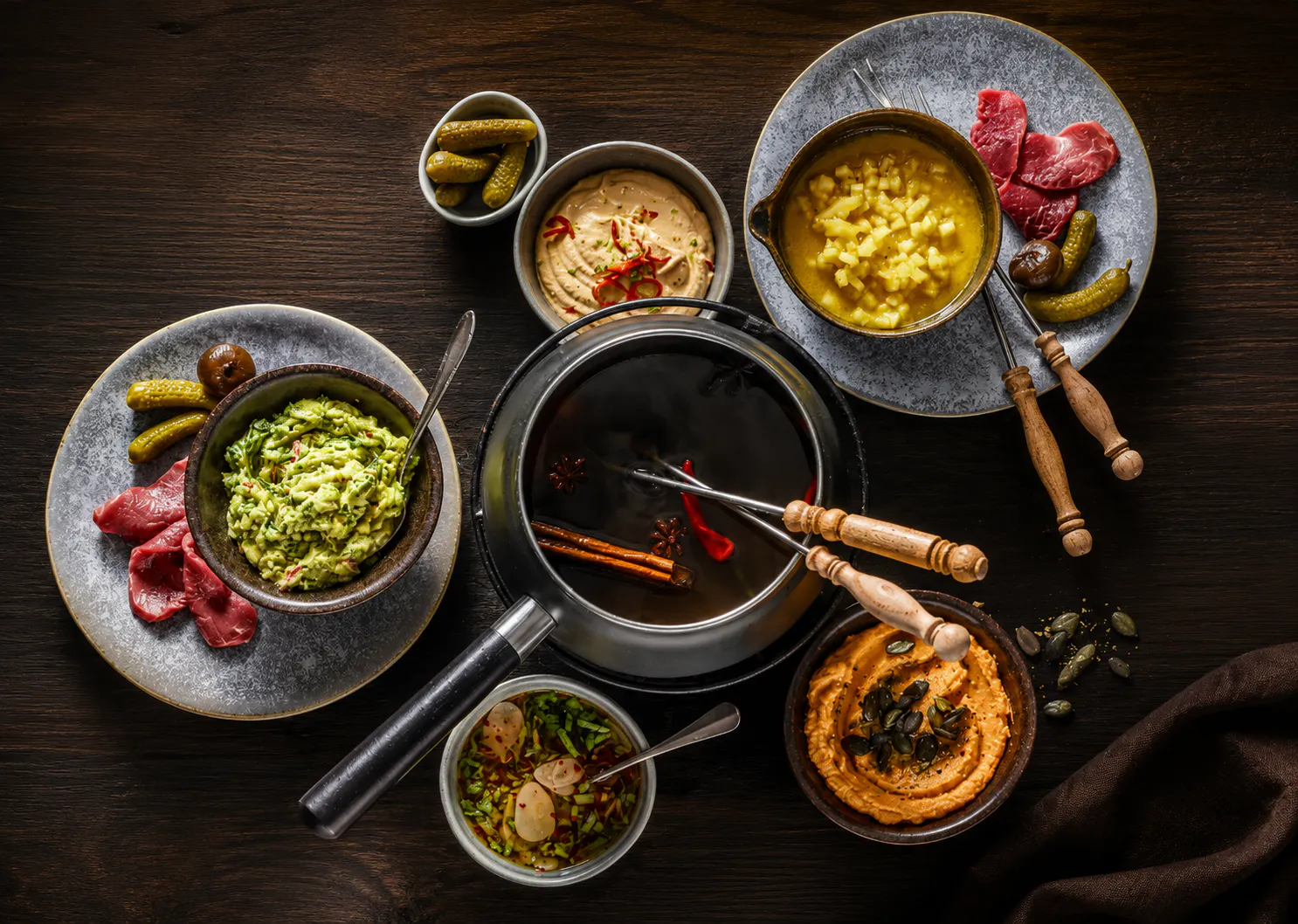 Fondue Chinoise Abend in der Grünen Halle