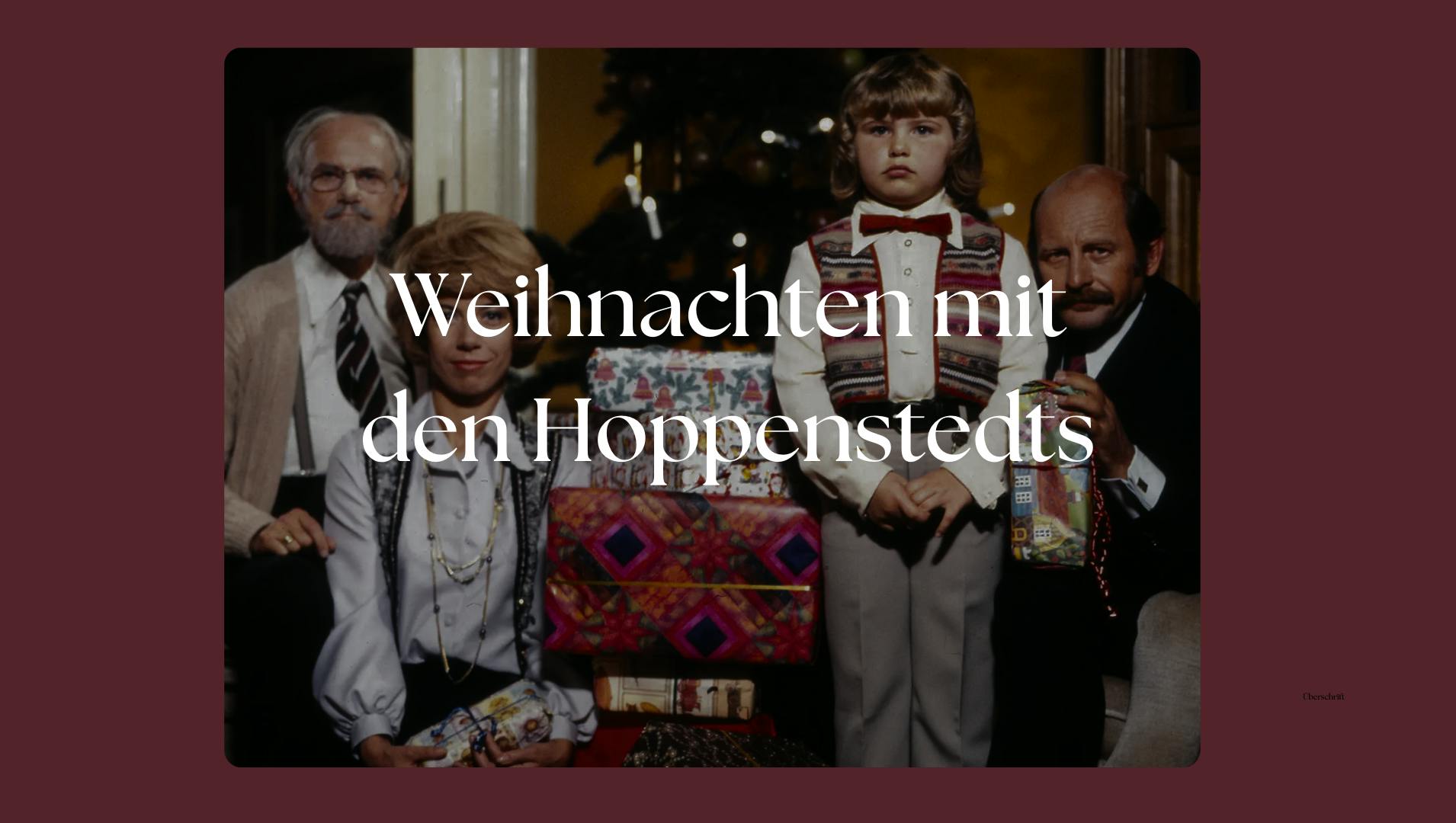 Weihnachten mit den Hoppenstedts – Das lustig-feierliche Weihnachtsdinner im Stil von Loriot