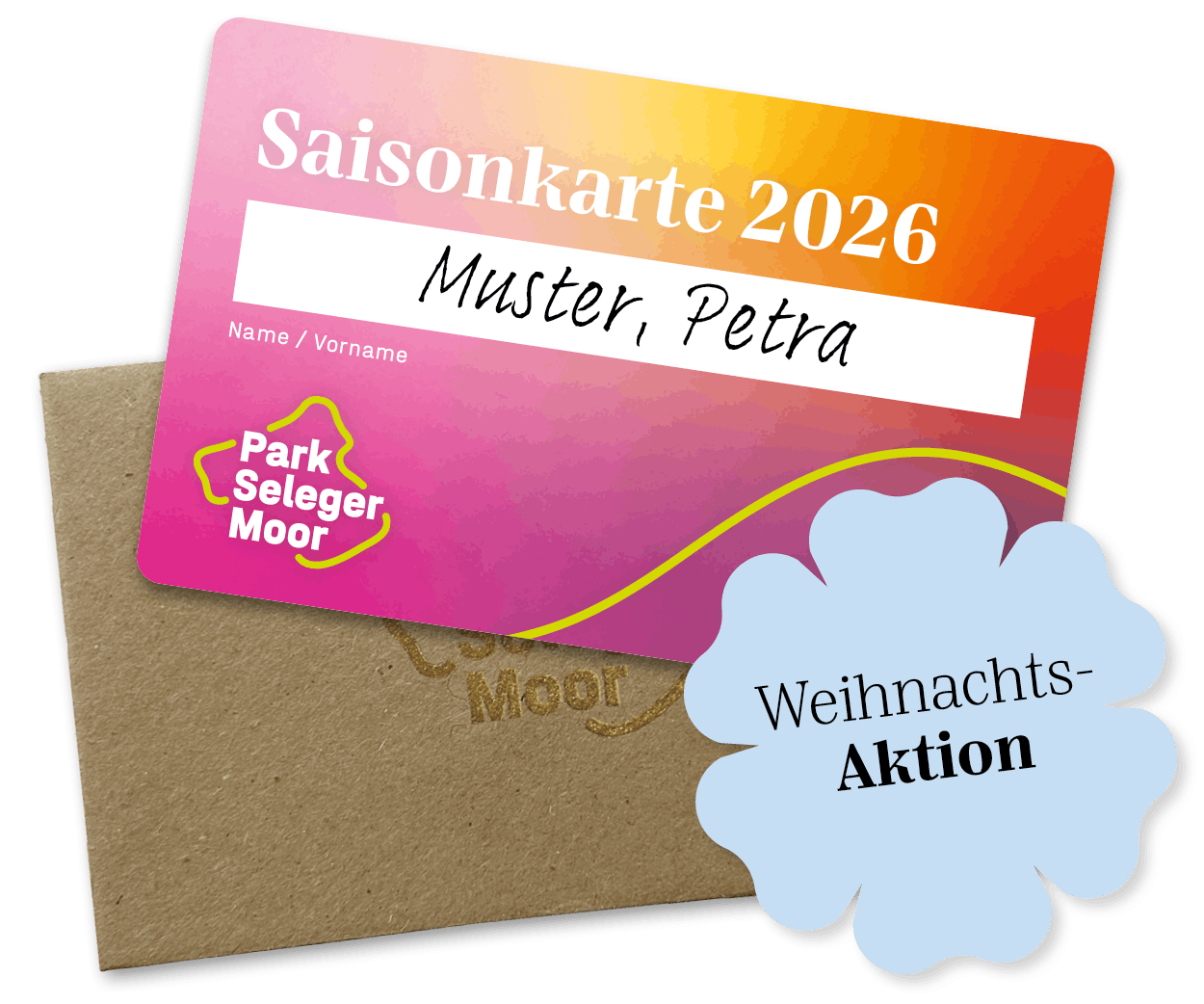 2026 Saisonkarte im Geschenkcouvert inkl. Postversand 