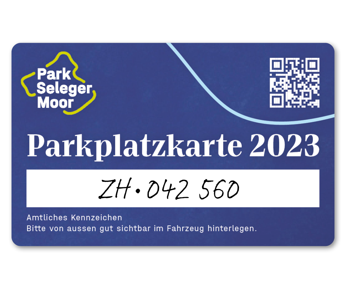 Parkplatzkarte 2023 (CHF 12.-) Gültig bis 31.12.2023