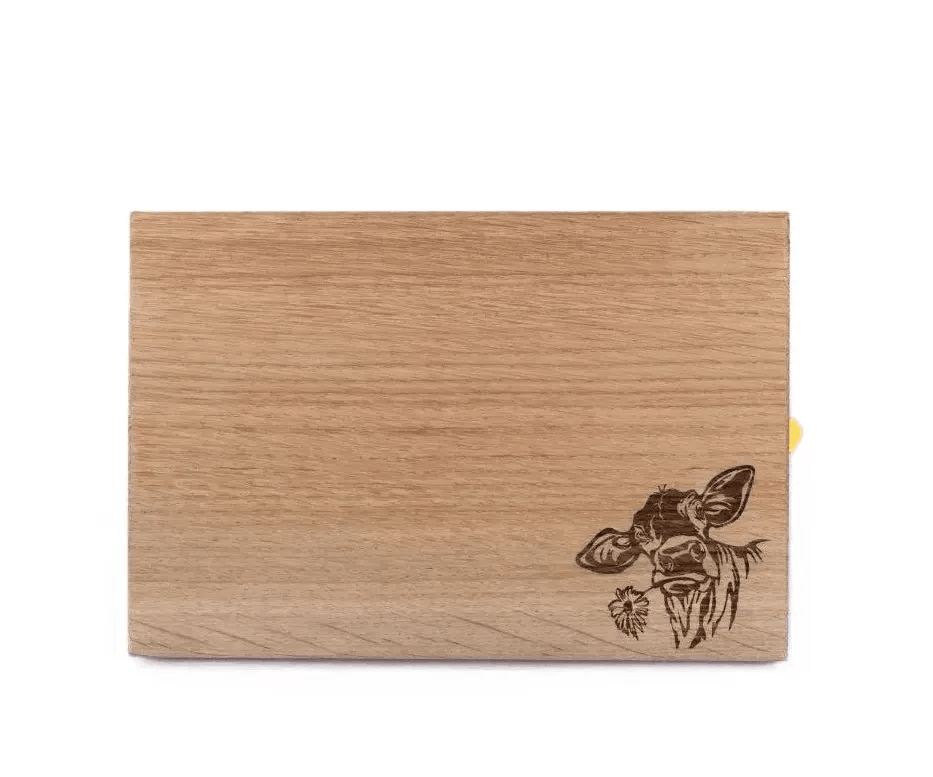 Wanderbrettli mit Messer | Kuh