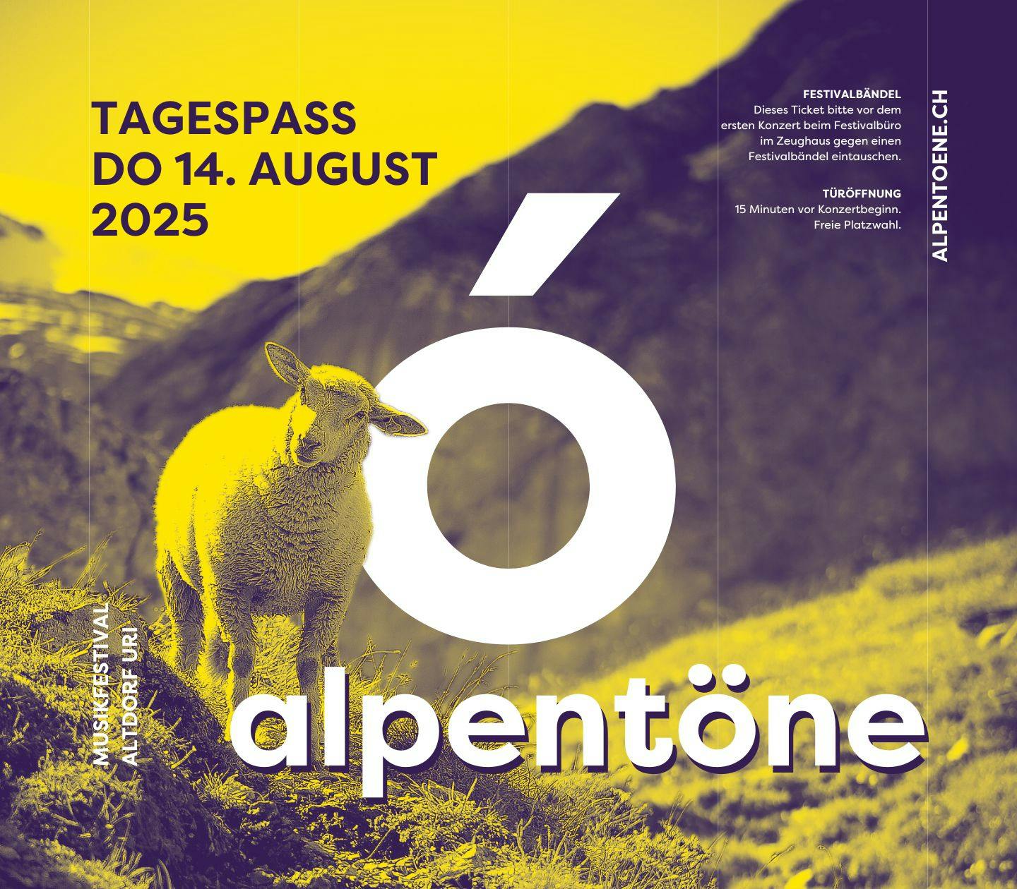 Alpentöne Internationales Musikfestival, Tagespass Donnerstag, 14.08.2025