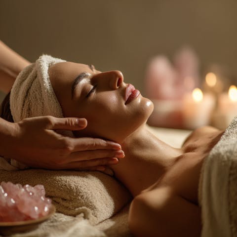 Japanische Massage für Gesicht und Dekolleté