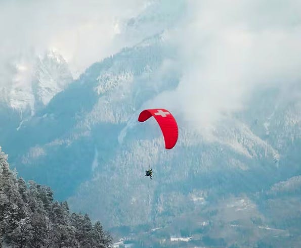 Interlaken kleiner Flug bei Swiss Paragliding