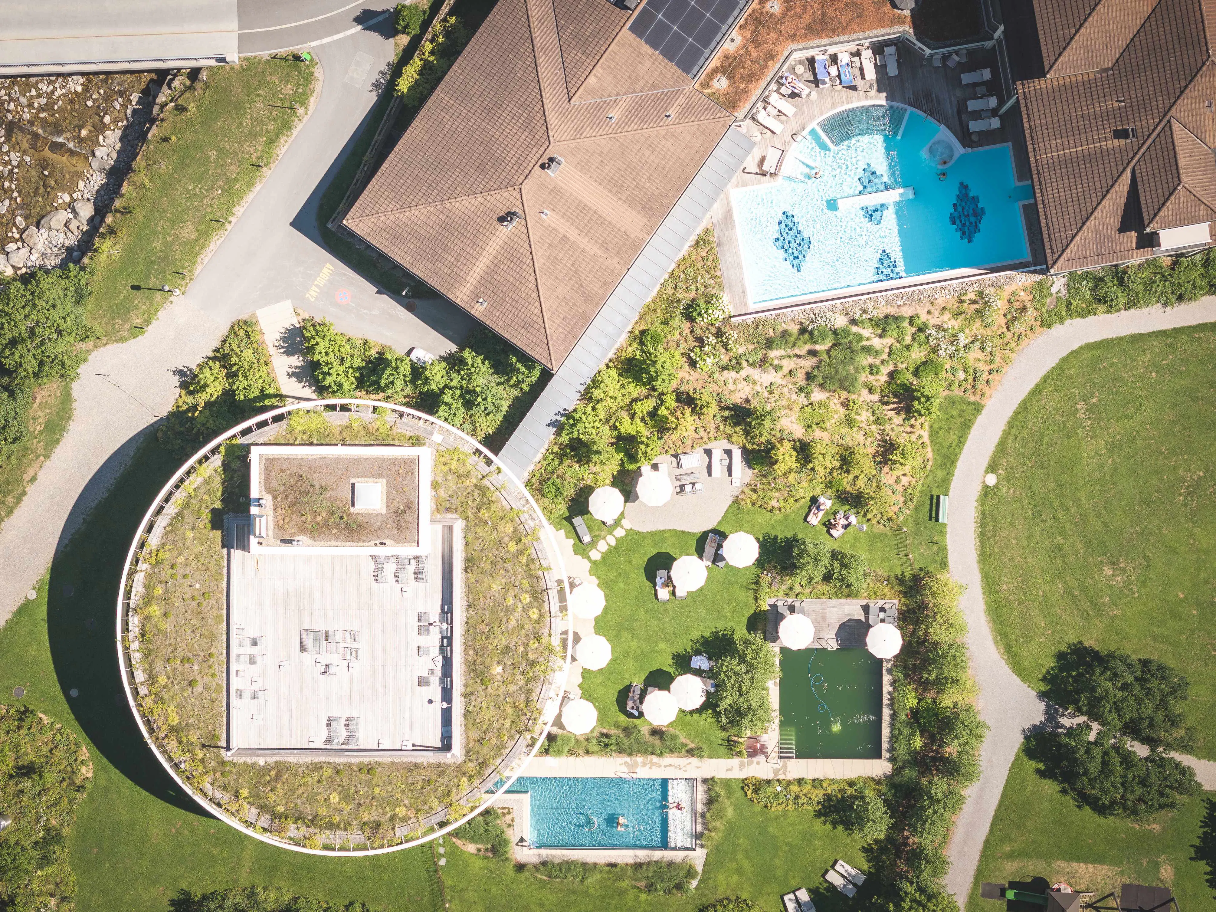 Admission to the indoor and outdoor pools at the Hof Weissbad Resort
