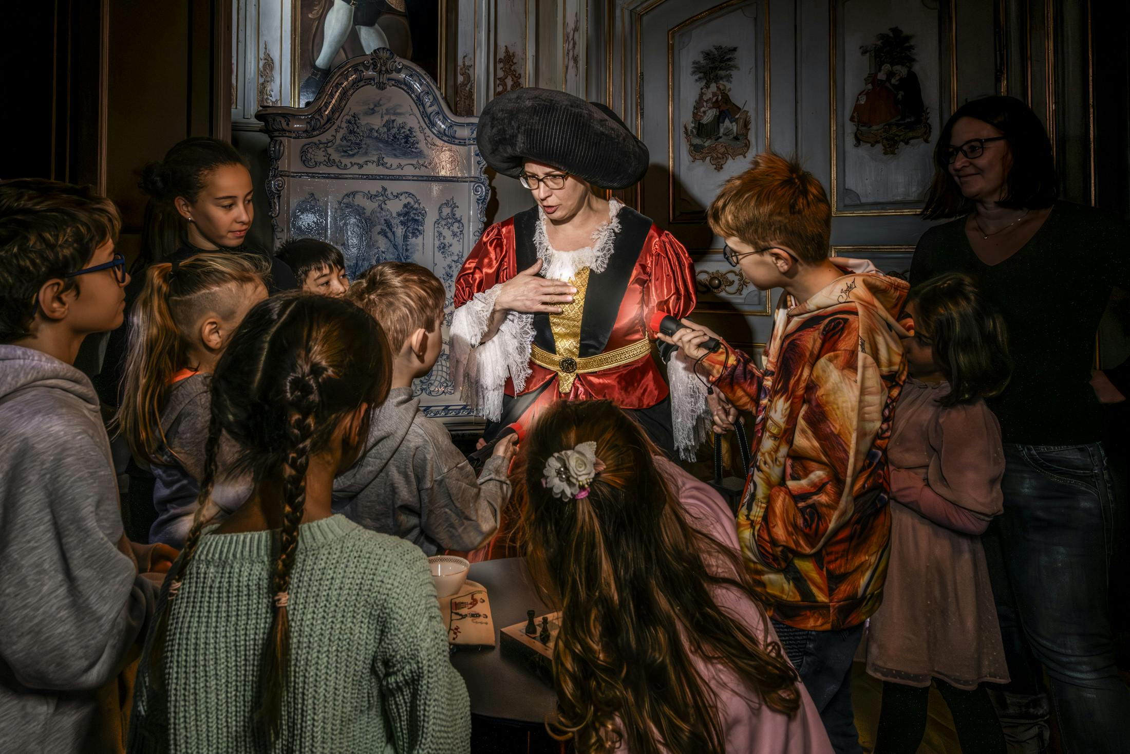 Taschenlampenführung durch die Burg