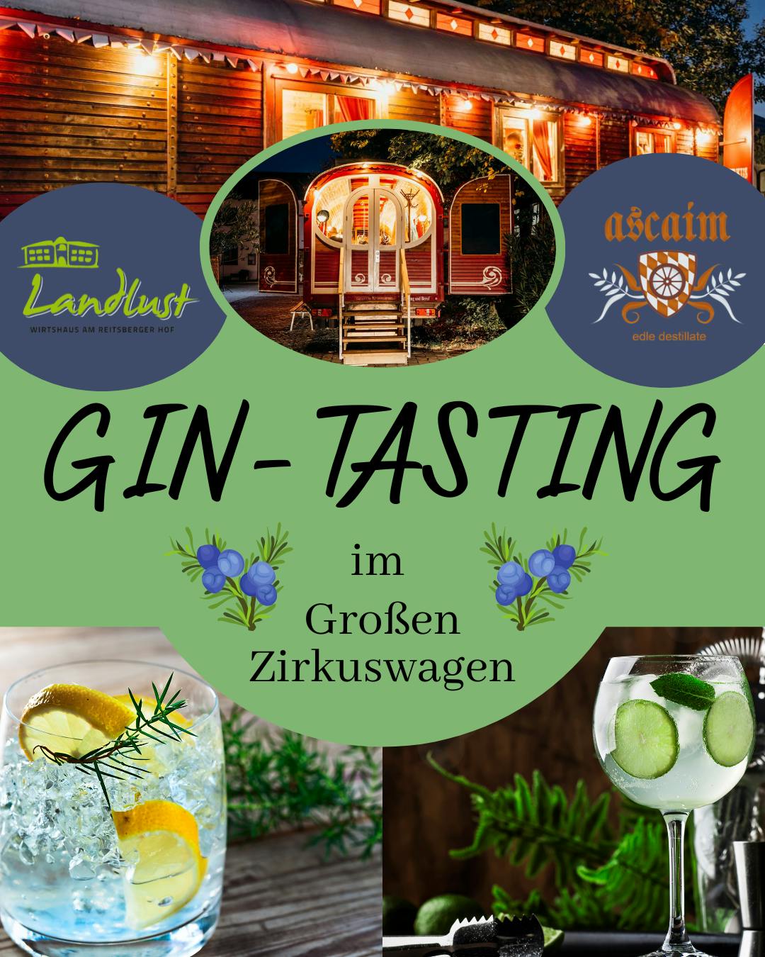 Gin-Tasting im Zirkuswagen