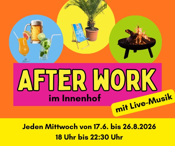 After Work im Innenhof mit Live Musik