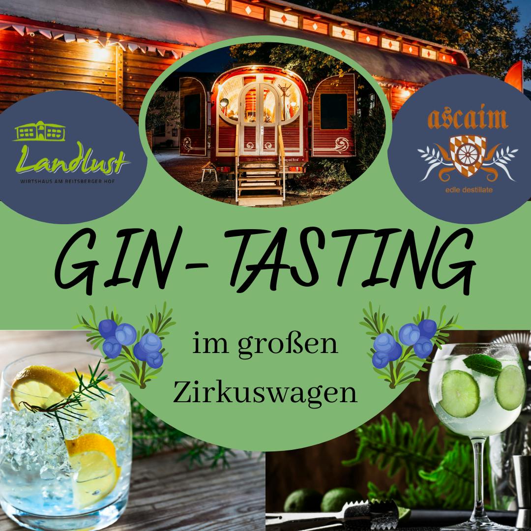 GIN-Tasting im großen Zirkuswagen