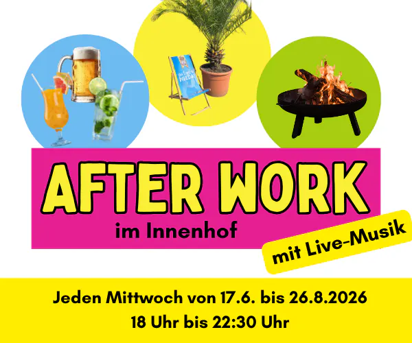 After Work im Innenhof mit "Curly & Crew"