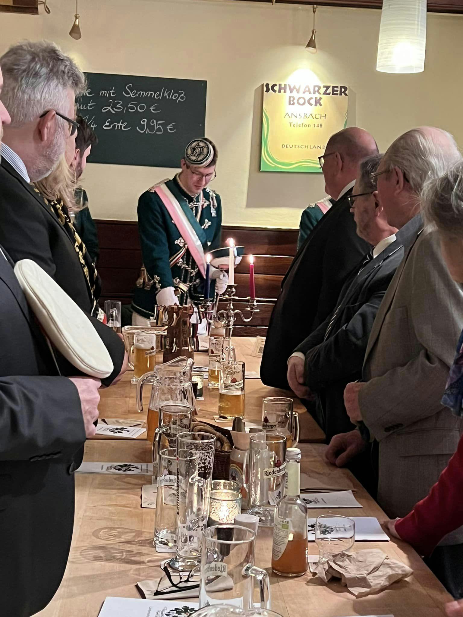 100 Jahre CV Zirkel Ansbach - Kommers und hl. Messe