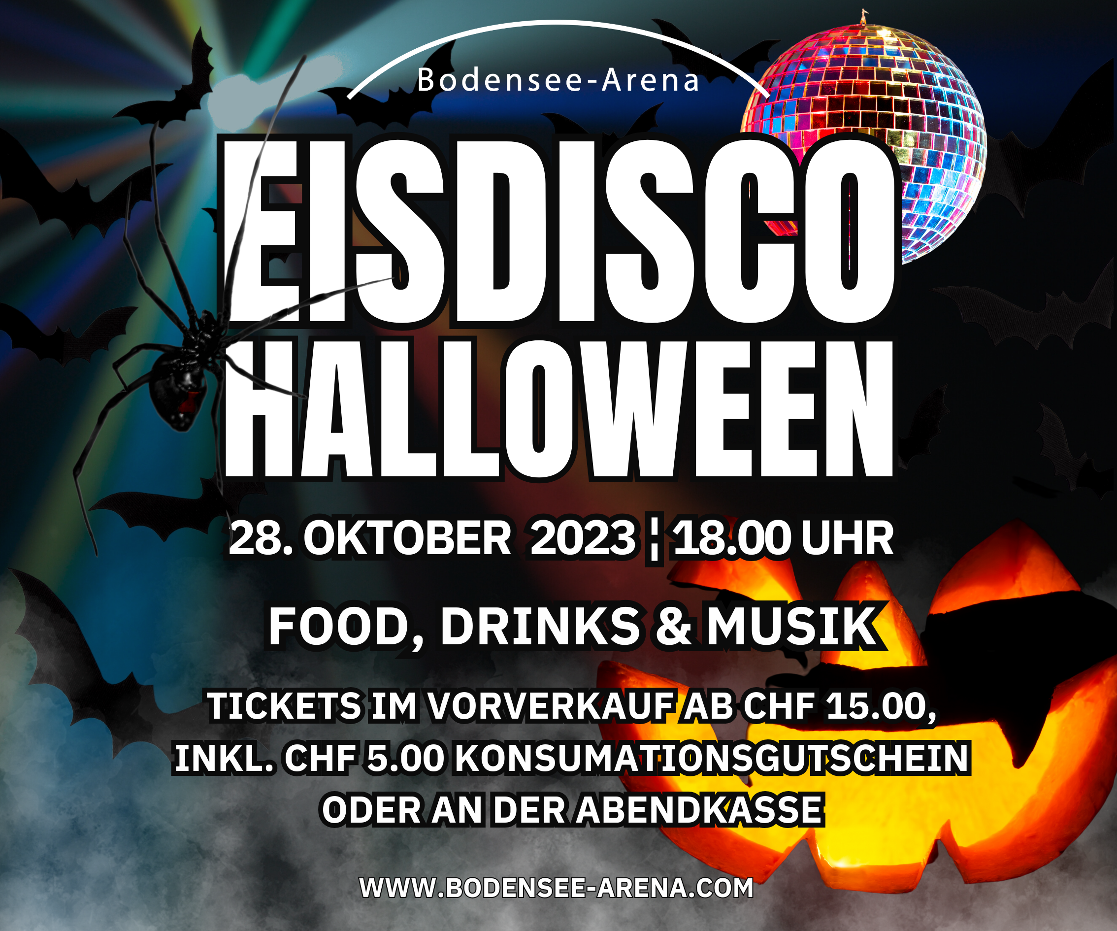Eisdisco Partytime  "Halloween on Ice" weitere Tickets an der Abendkasse erhältlich