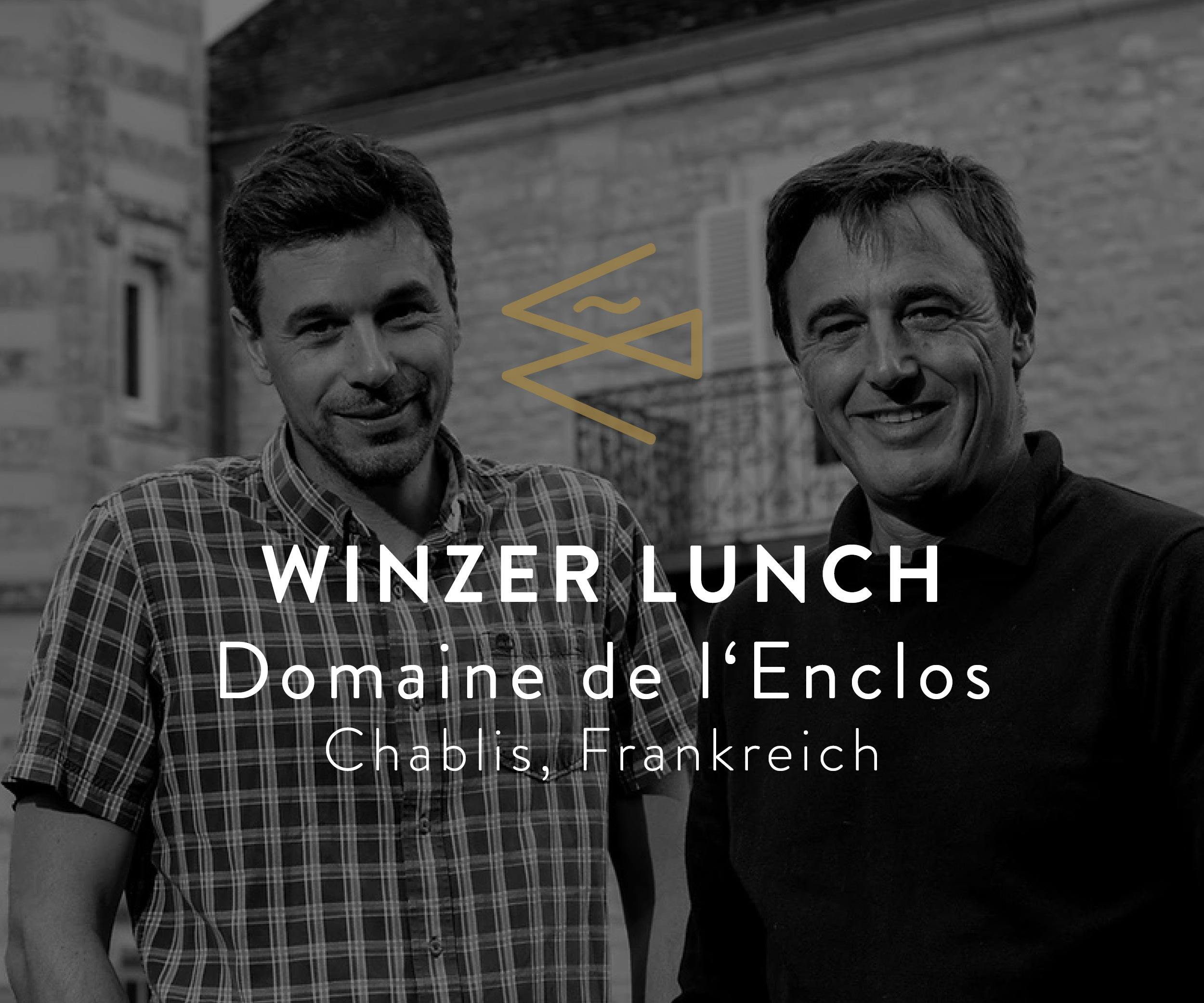 Winzer-Lunch mit der Domaine de l'Enclos aus dem Burgund in Frankreich