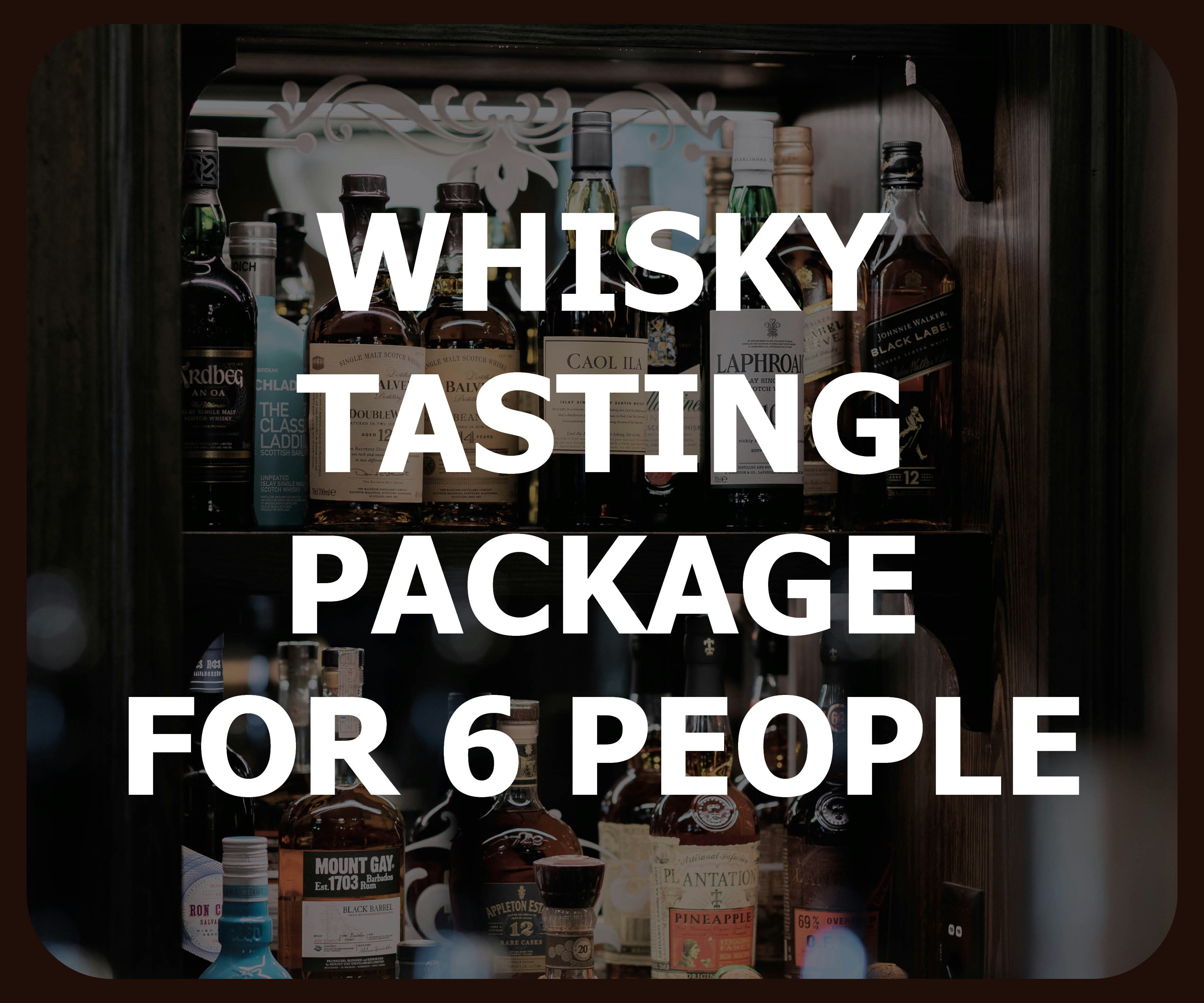 Whiskey from A-Z (theory & tasting) package for 6 people