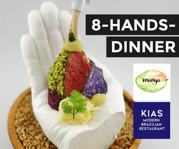 8 Hands Dinner mit Kias Burget, Dante und Kafe Bassi