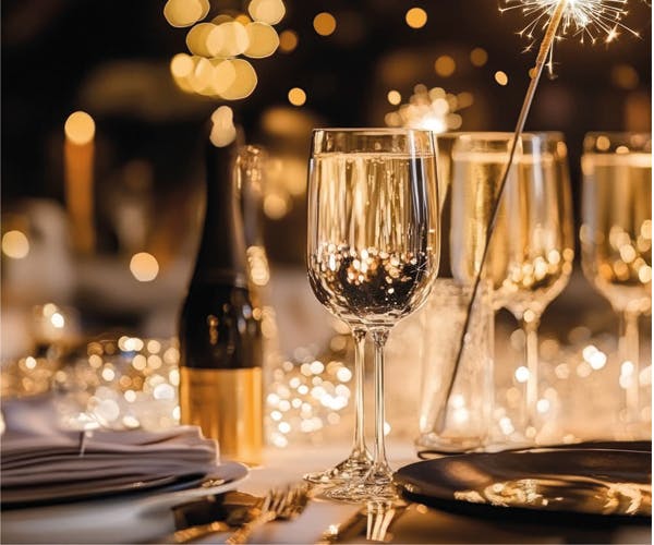 Silvestergala-Dinner mit anschließender Cocktailparty