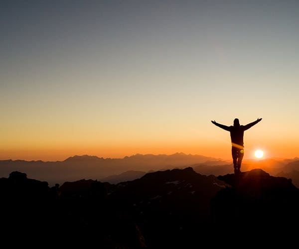 Sonnenaufgang auf dem Mont-Fort (Sommer)