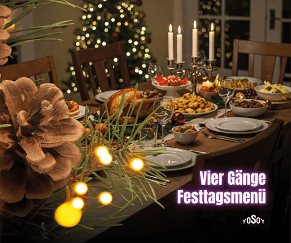 Vier Gänge Festtagsmenü