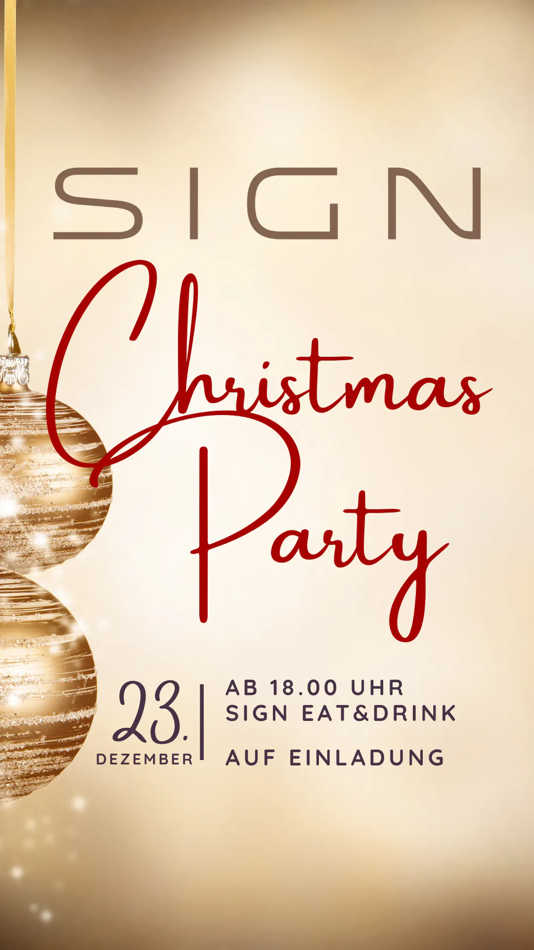 SIGN XMAS PARTY 