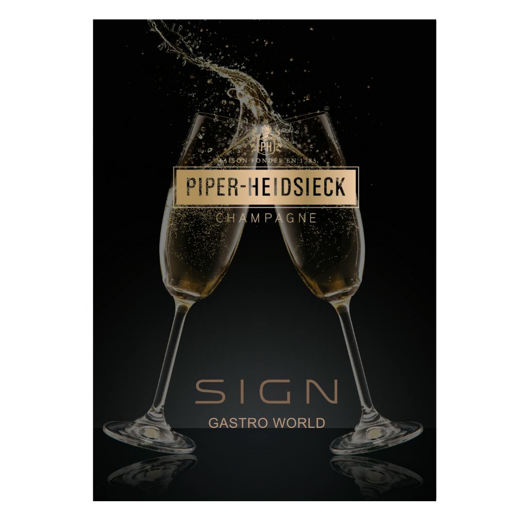 GENUSSREISE: Champagner Piper-Heidsieck 5 Gänge-Menü mit Champagner gekocht und serviert, moderiert vom Ambassador Faye Koehler 