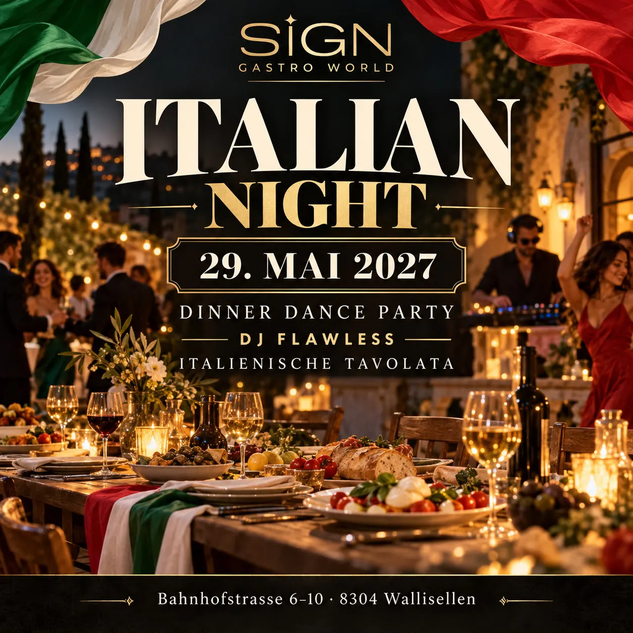 DINNER DANCE: ITALO Party mit DJ Flawless - all Italo Songs 