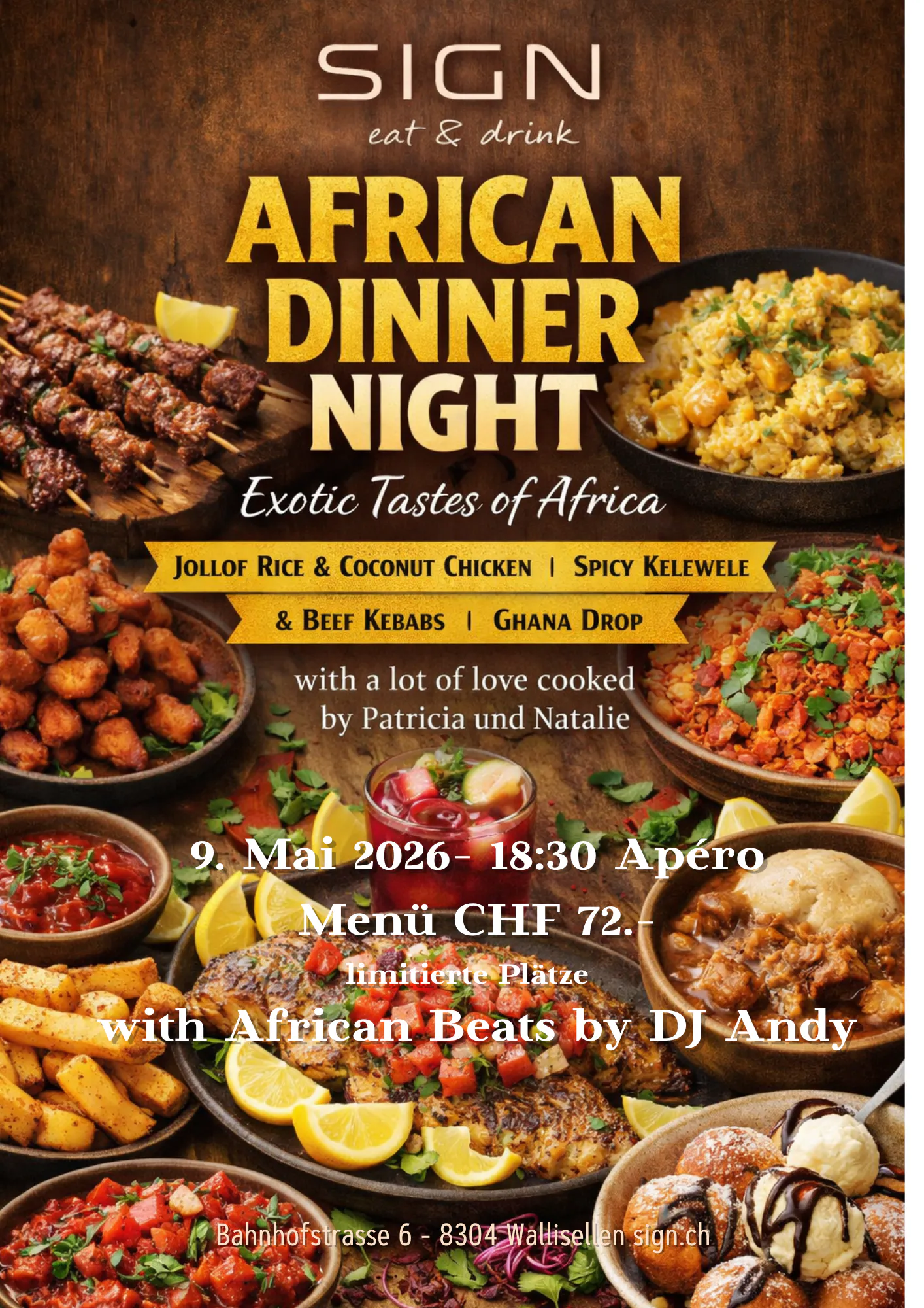 DINNER DANCE: African Night- mit DJ Andy