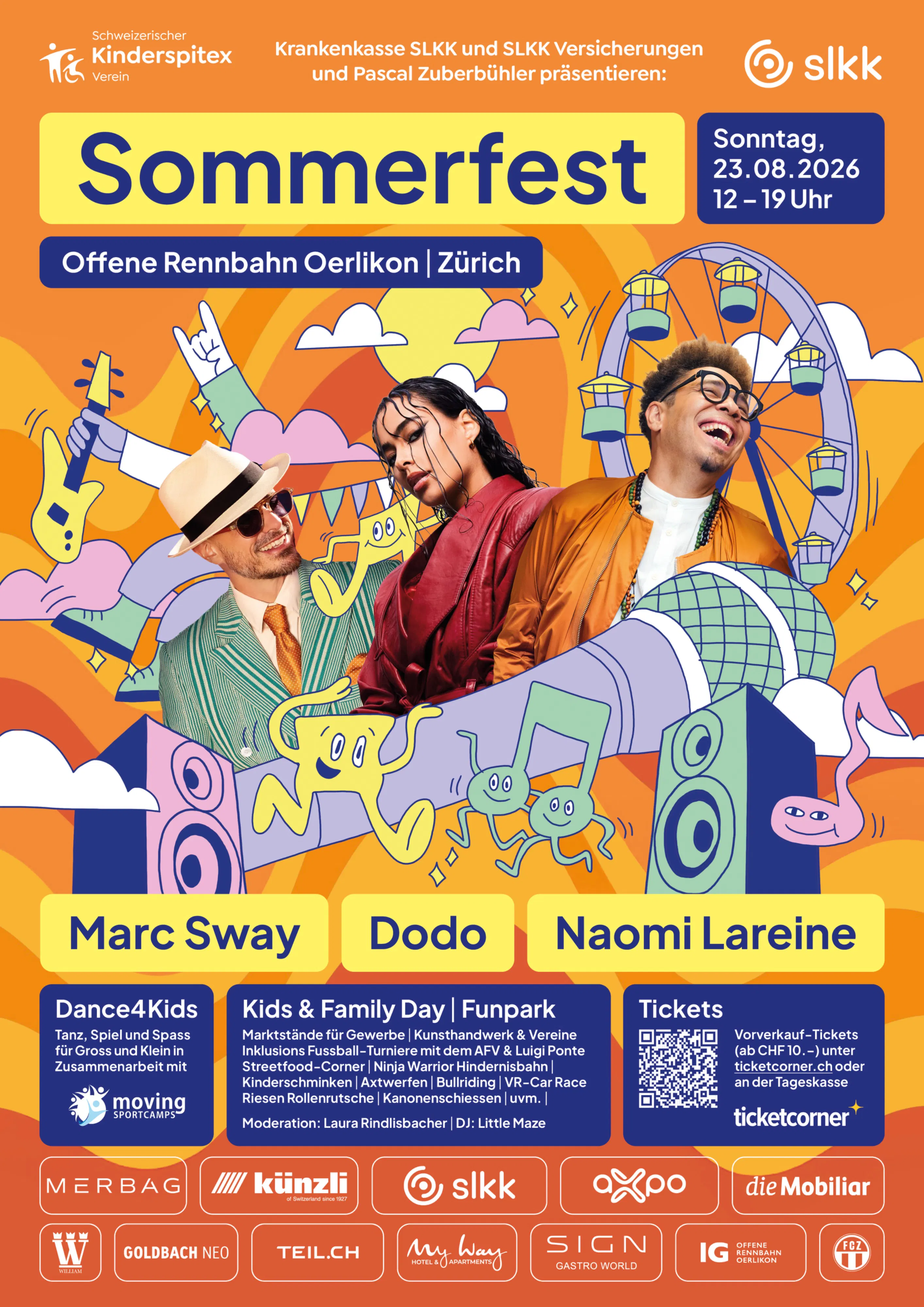 Kinderspitex Sommerfest 2026 | Dance4Kids mit Dodo, Marc Sway & Naomi Lareine