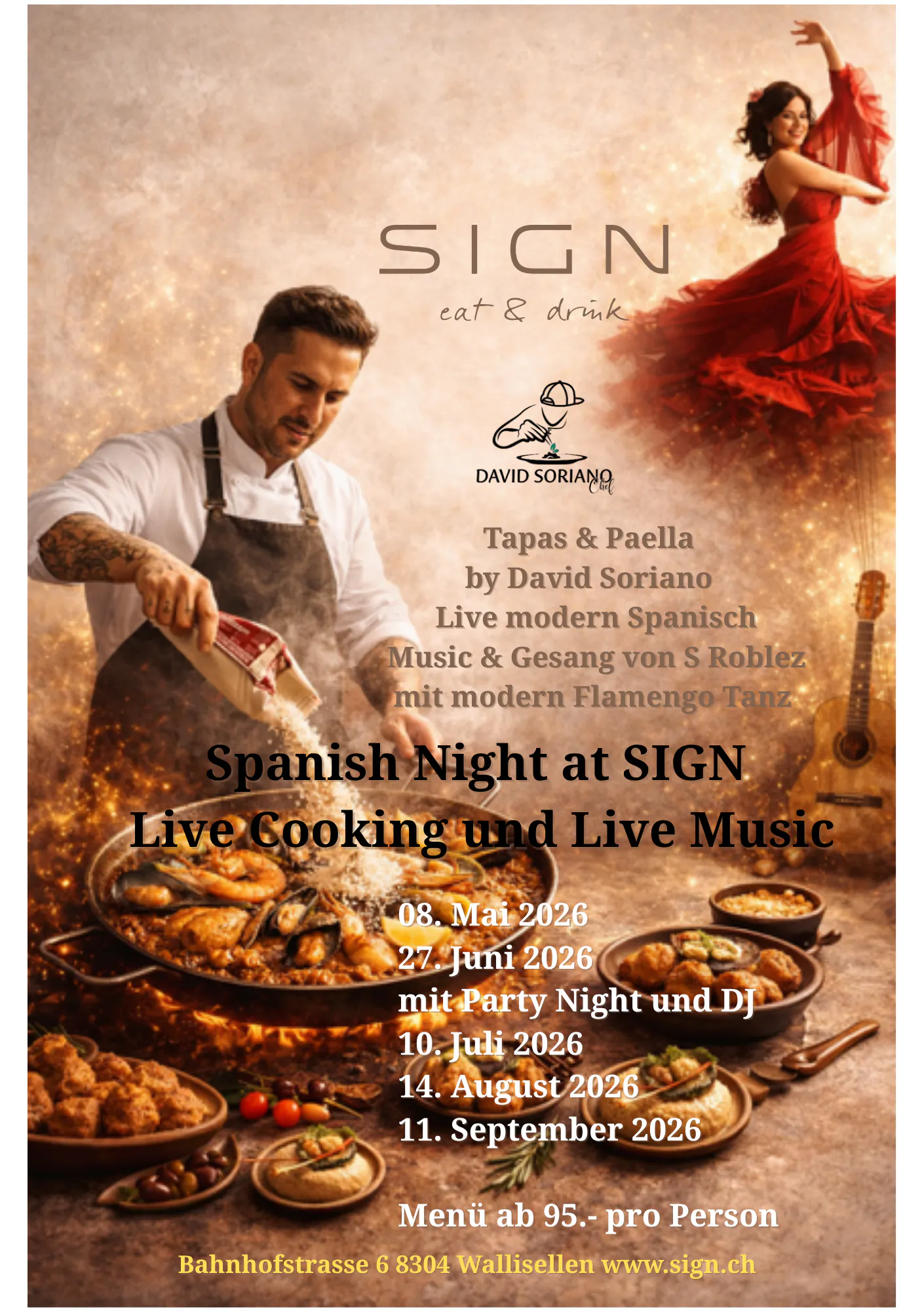 Spanish Night- Tapas & Paella mit Starkoch David Soriano