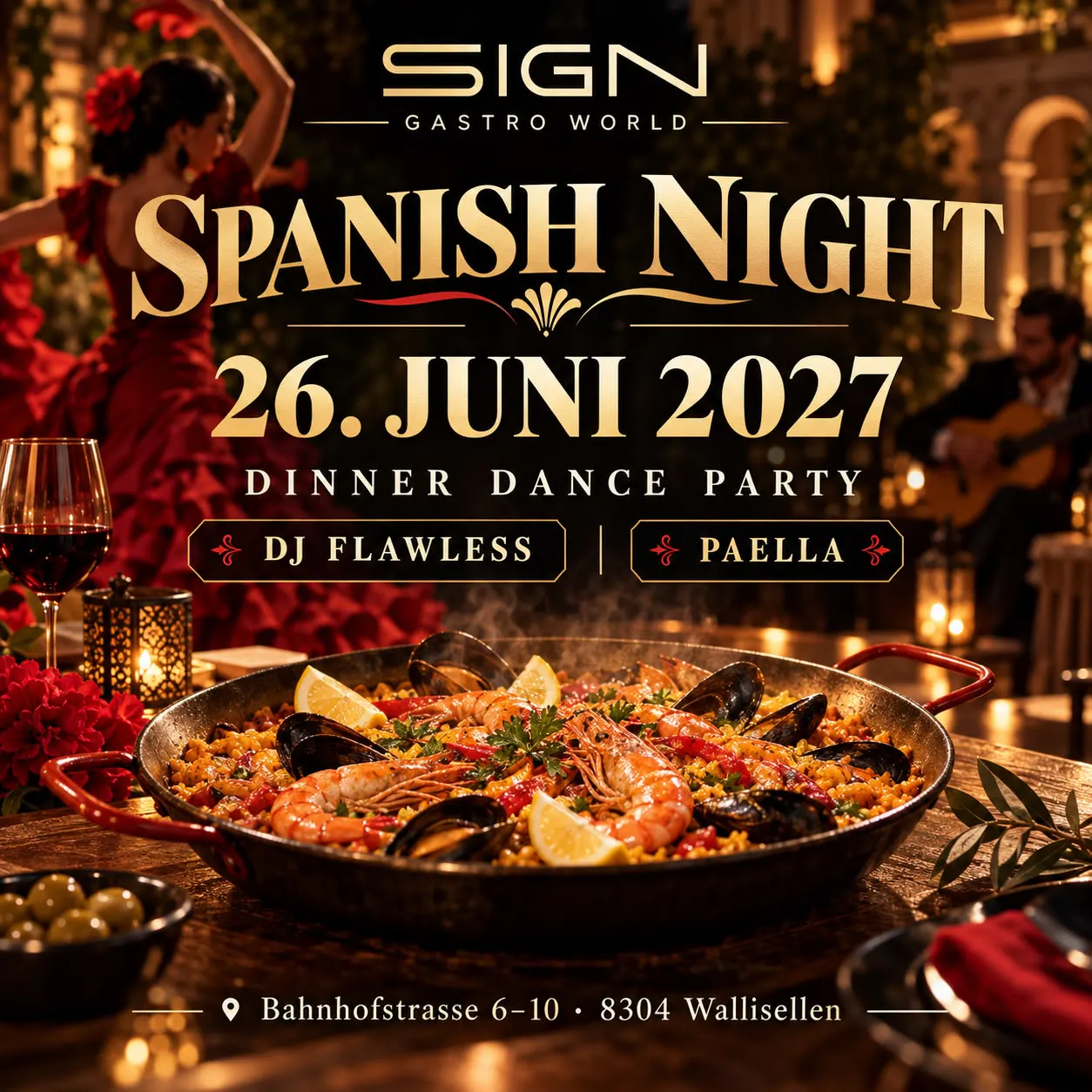 DINNER DANCE: Spanish Night mit DJ Flawless
