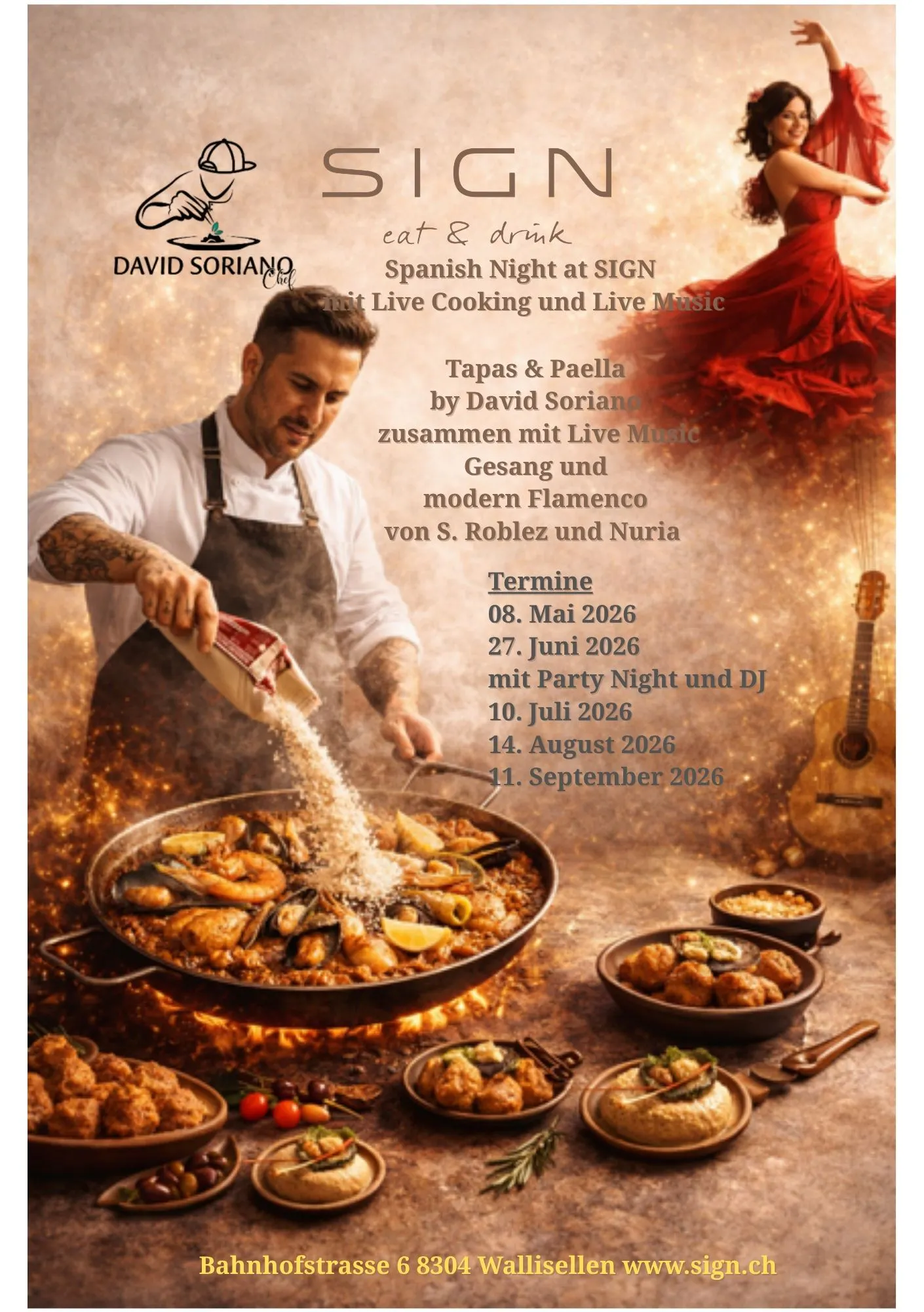 Spanish Night- Tapas & Paella mit Starkoch David Soriano 