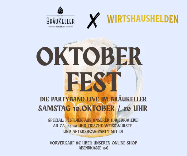 Oktoberfest-Party mit den Wirtshaushelden