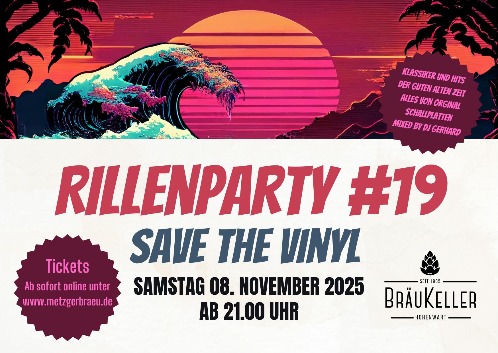 Rillenparty #19 – Save the Vinyl