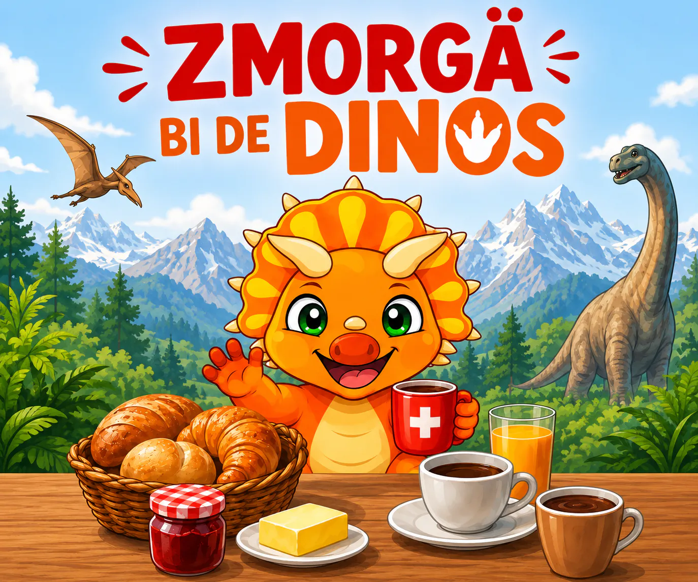 Zmorgä bi de Dinos
