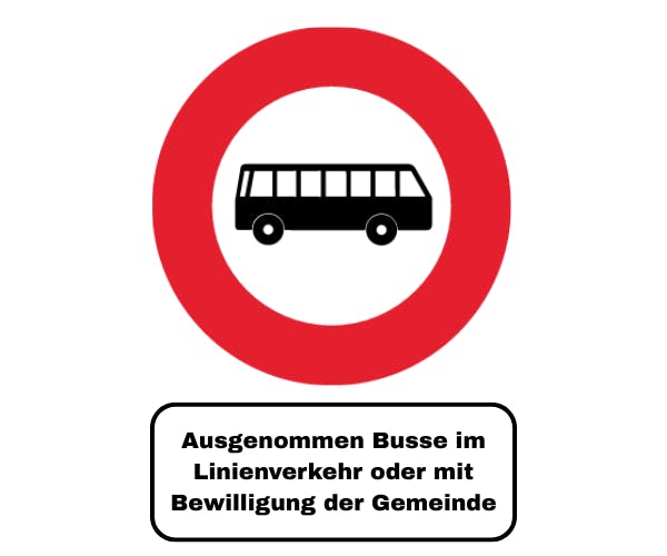 Bewilligung zur Zufahrt Reisecar Bahnhof Filisur