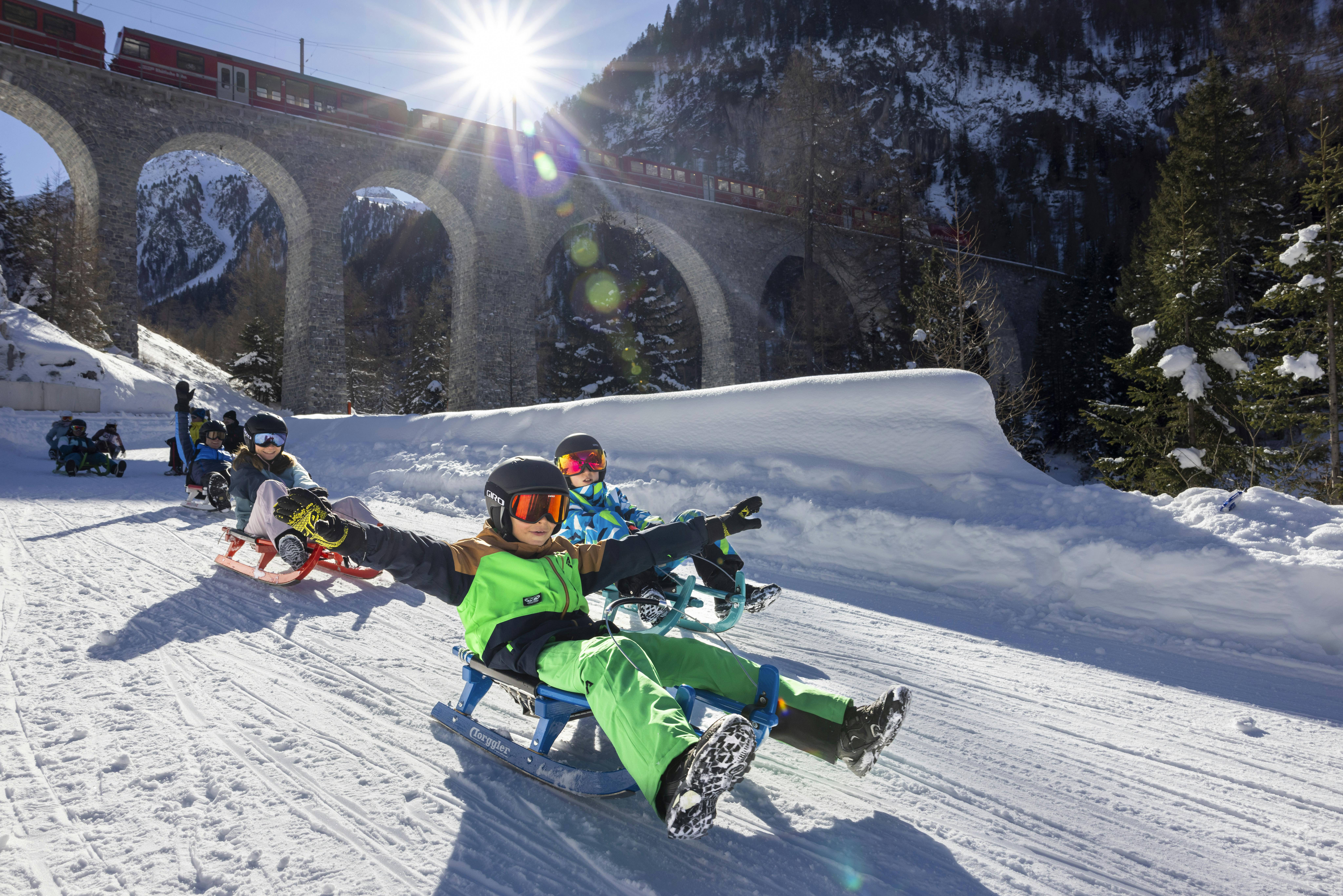 2 Tage-Schlittelkarte Preda/Darlux inkl. RhB