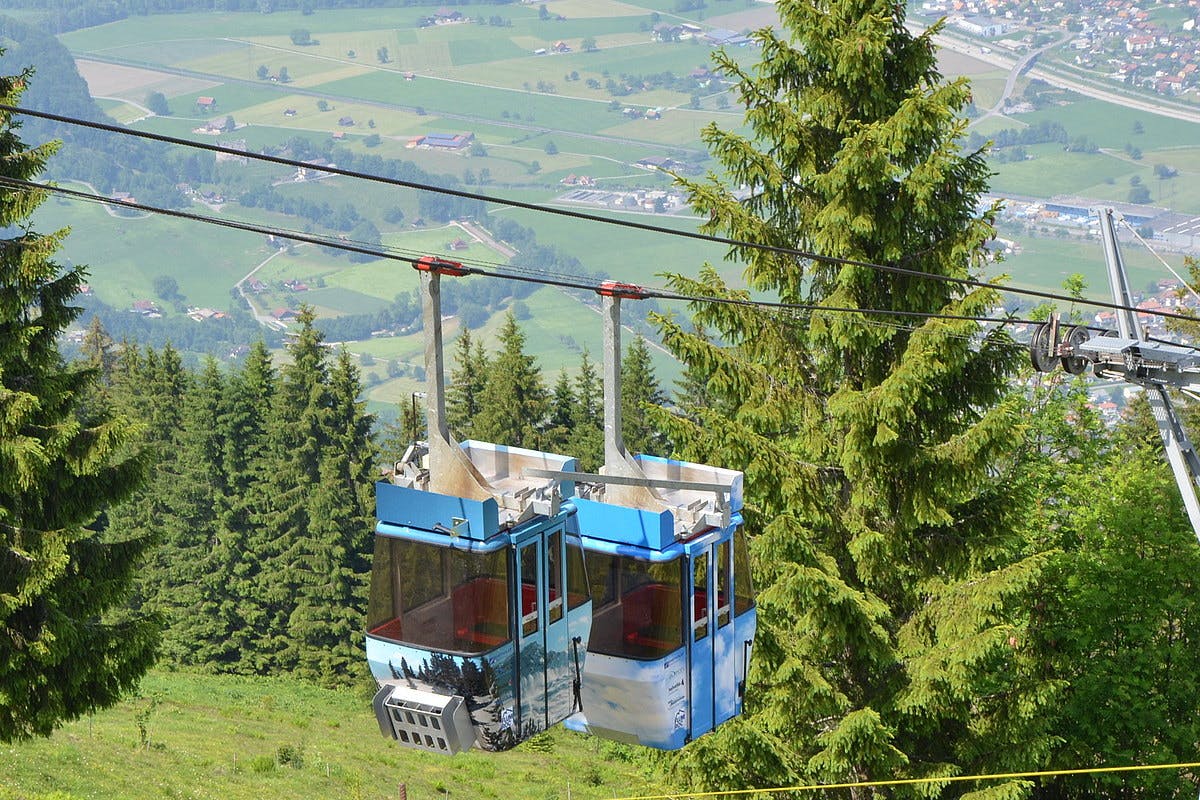 Seilbahnfahrt hier anklicken, danach Datum wählen