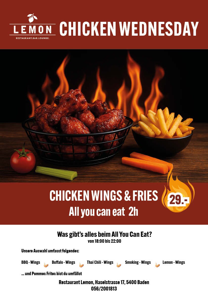 Chicken Wednesday all you can eat