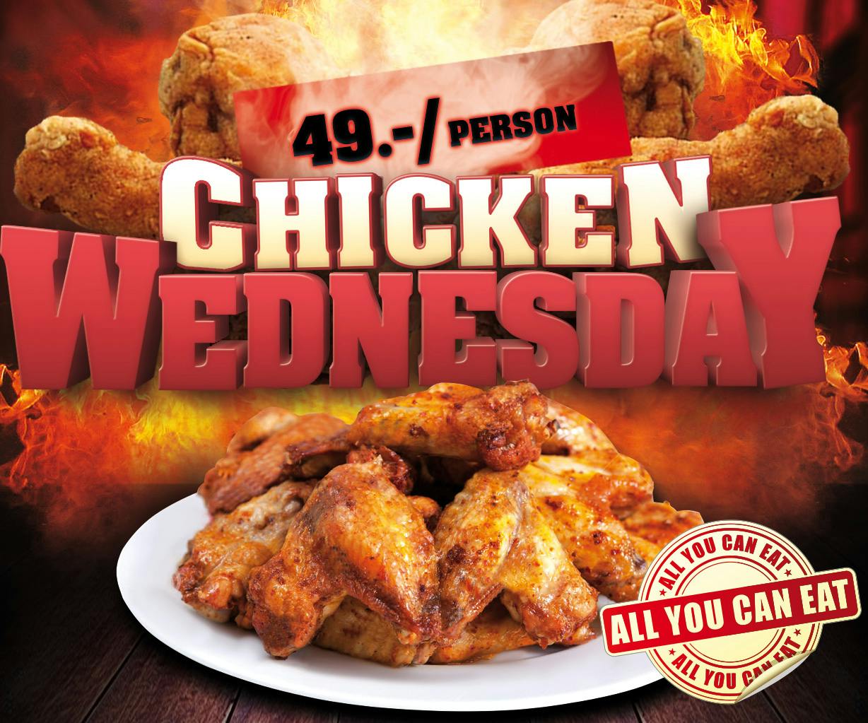 Chicken Wednesday all you can eat