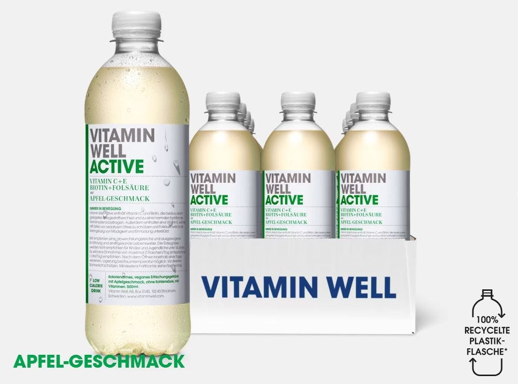 Vitamin Well Active Apfel-Geschmack