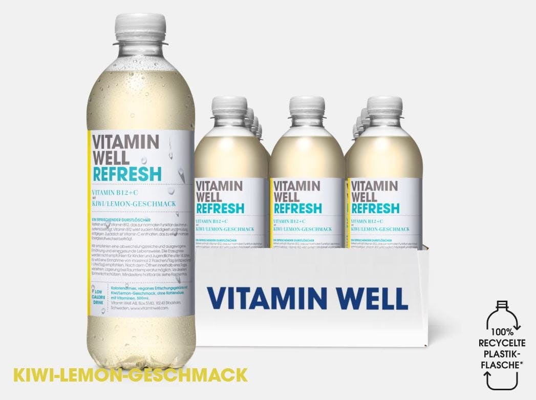 Vitamin Well Refresh Kiwi-Lemon-Geschmack