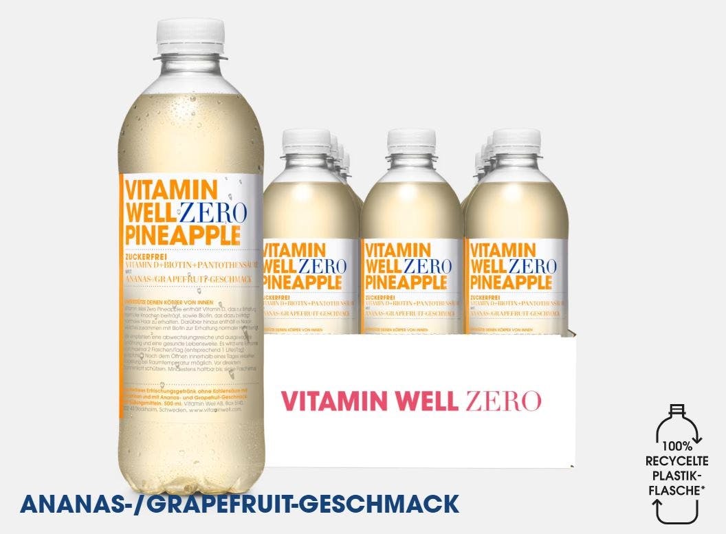 Vitamin Well Zero Ananas-Grapefruit-Geschmack