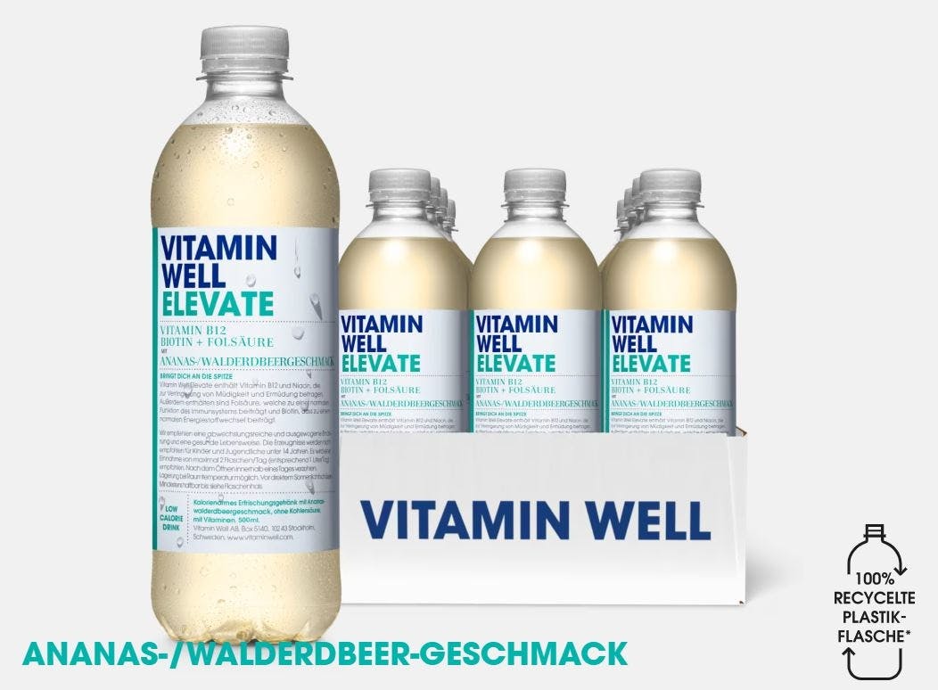 Vitamin Well Elevate Waldbeer-Geschmack