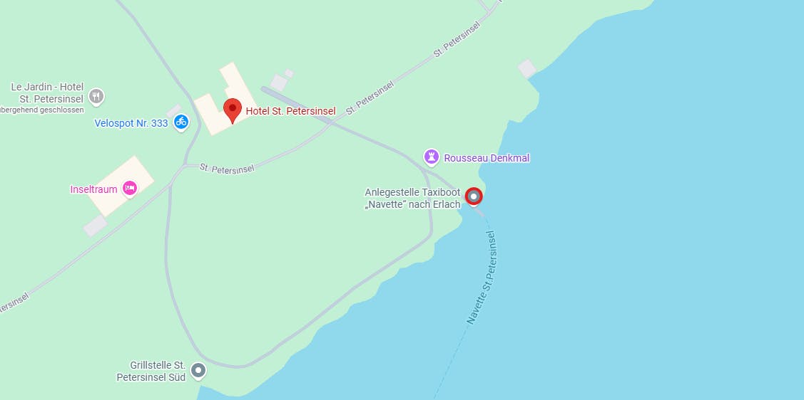 Navette-Fahrt: St. Petersinsel Süd - Twann