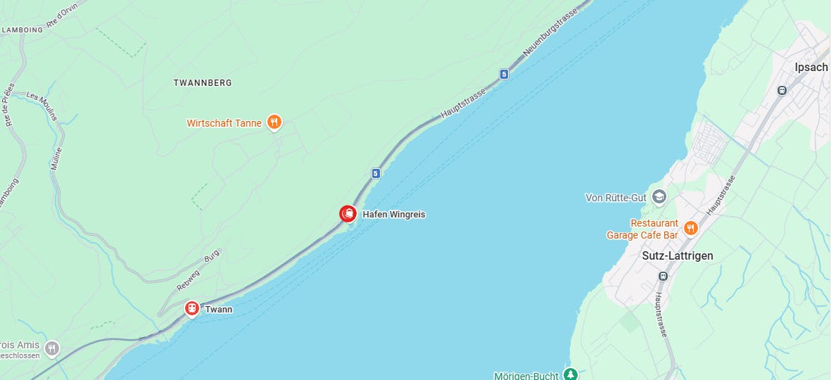 Navette-Fahrt: Twann - St. Petersinsel Süd