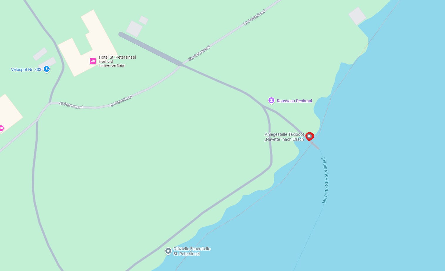 Navette-Fahrt: St. Petersinsel Süd - Lüscherz - Erlach